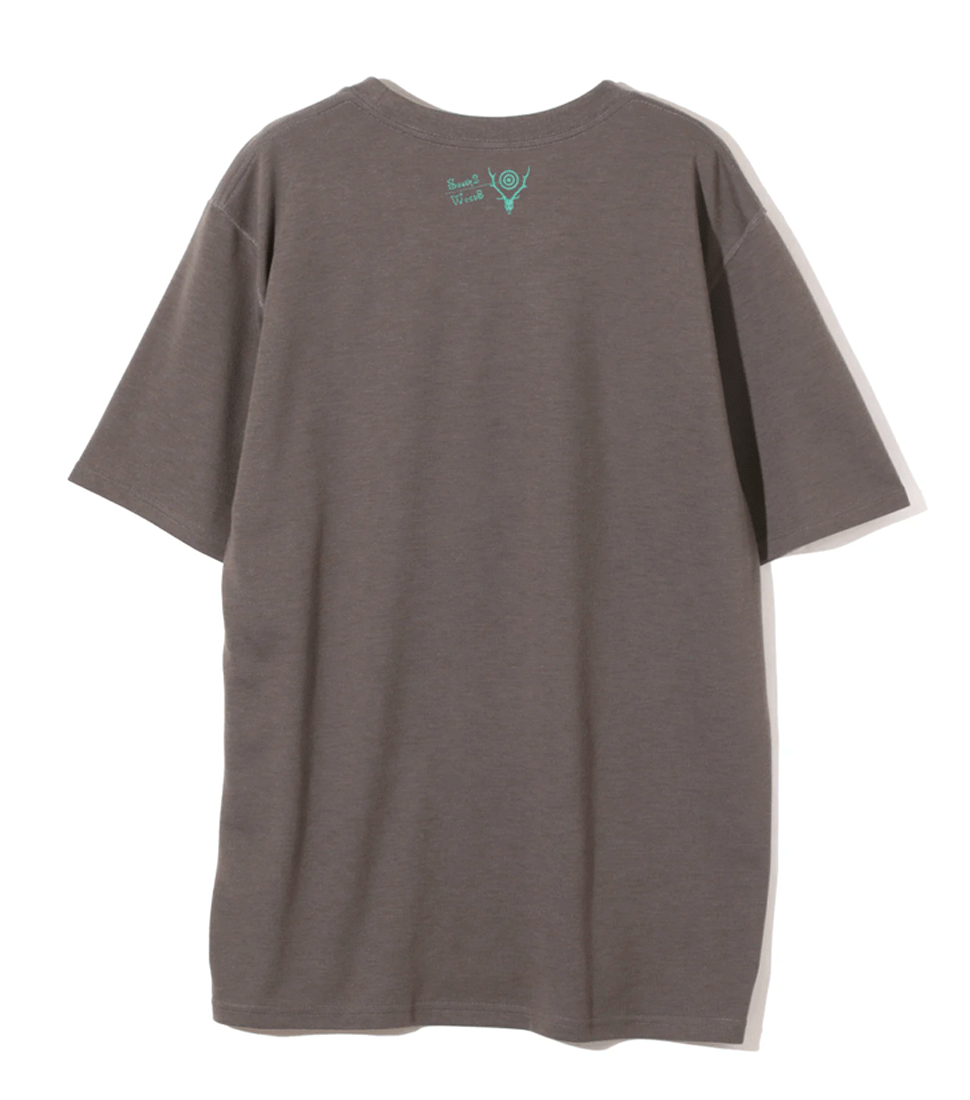 [SOUTH2 WEST8]S/S CREW NECK TEE- PE/C JERSEY / M &#039;CHARCOAL’