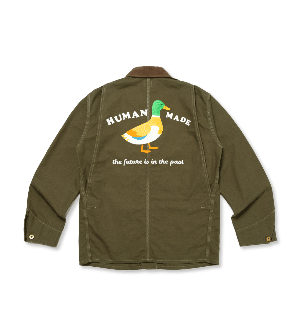 [HUMAN MADE]DUCK COVERALL JACKET &#039;OLIVE DRAB&#039;