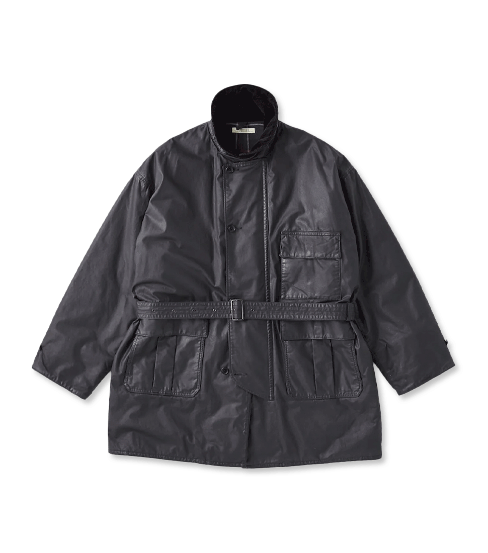 [OLD JOE BRAND]PATINA OILED CLOTH HUSKY COAT&#039;BLACK’