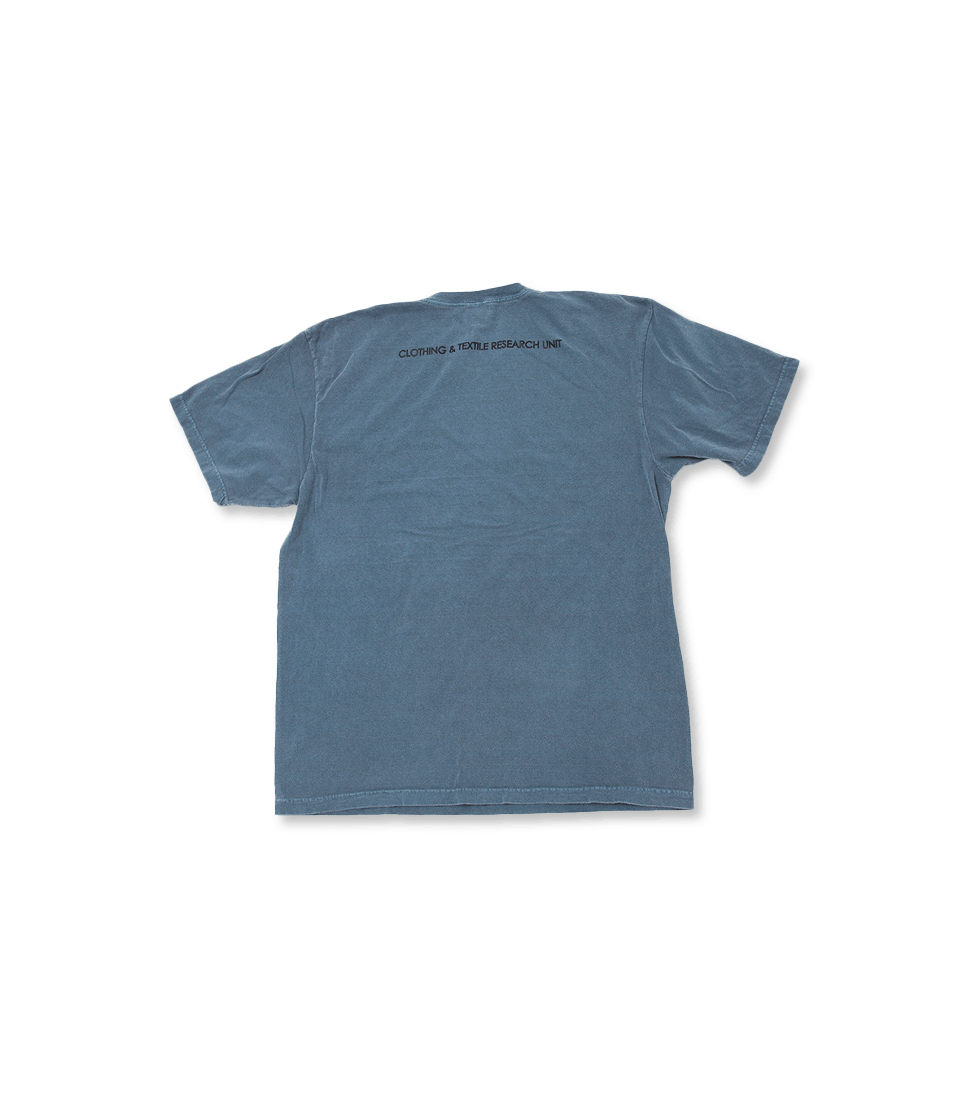 [THE CORONA UTILITY] #CT022 &quot;LITTLE SATAN&quot; EMBROIDERY TEE &#039;LIGHT STEEL&#039;