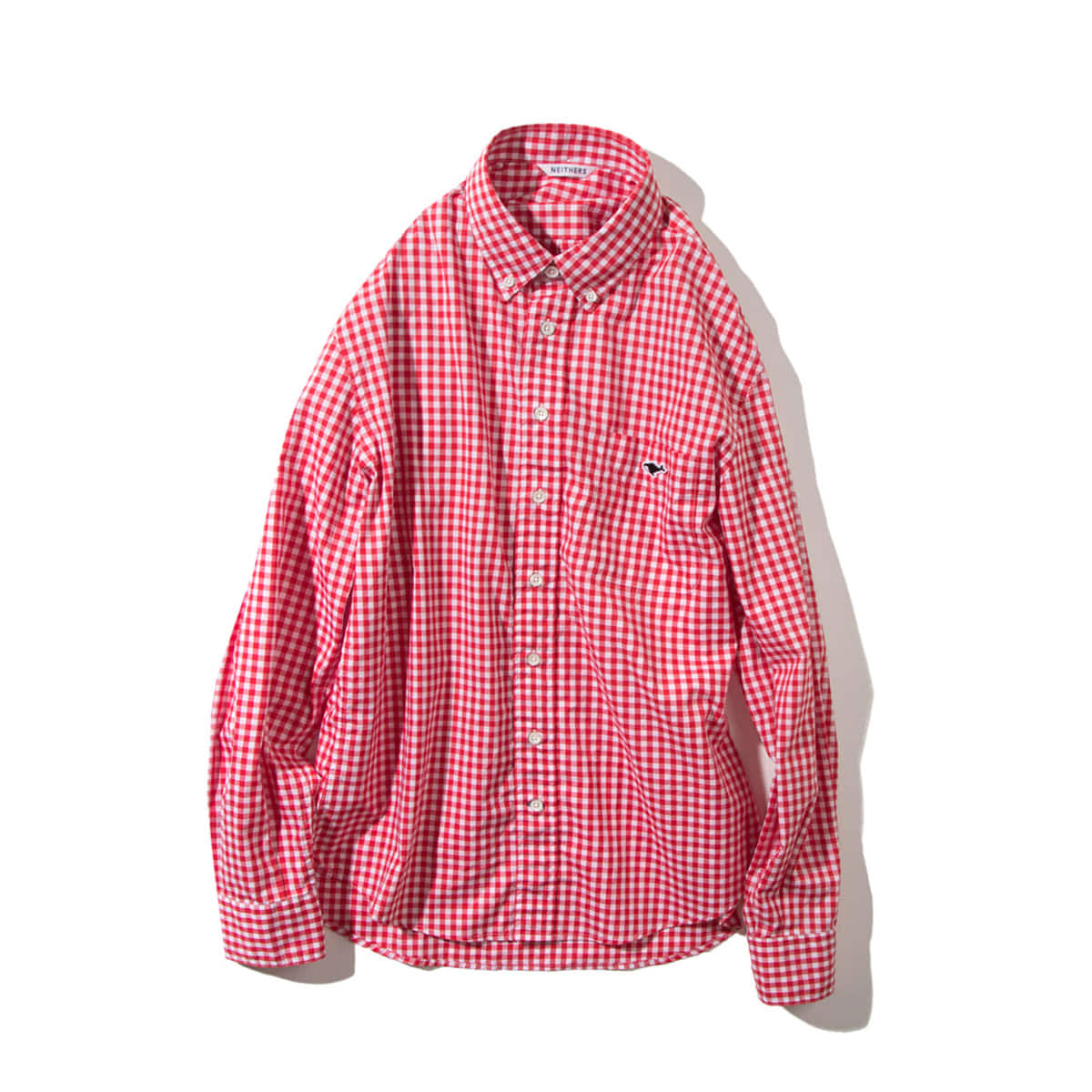 [NEITHERS] 210-5 STANDARD GINGHAM SHIRT &#039;RED&#039;