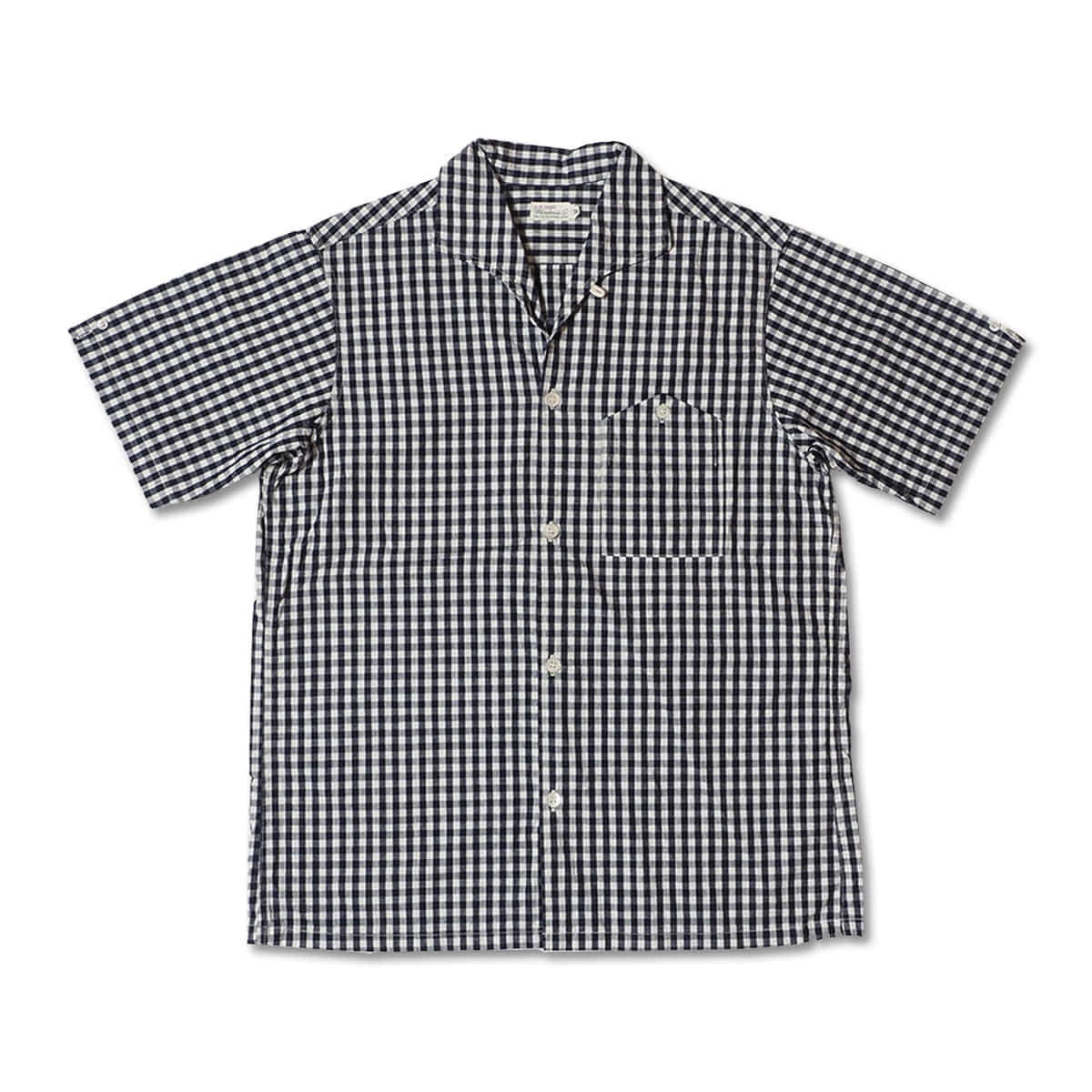 [WAREHOUSE] LOT 3091 S/S OPEN COLLAR SHIRTS &#039;GINGHAM CHECK (BIG)&#039;