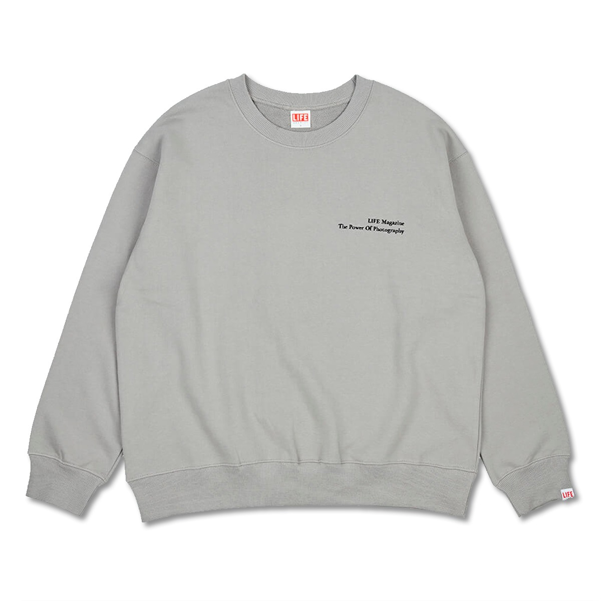 [LIFE ACHIVE] CLASSIC LETTERING SWEAT SHIRT &#039;GREY&#039;