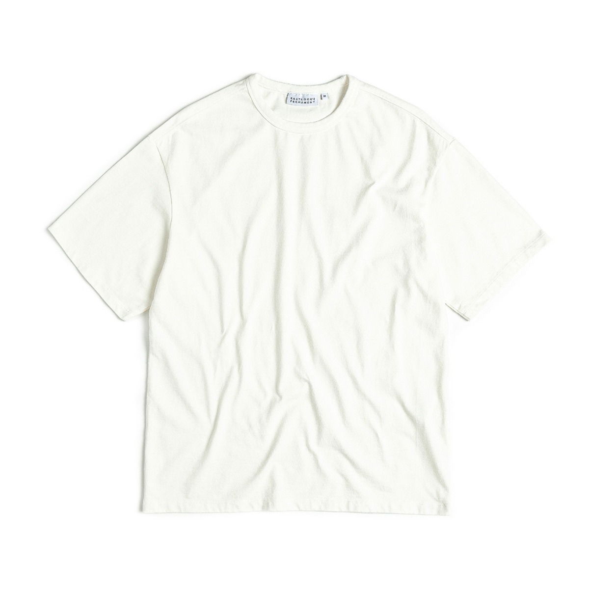 [EASTLOGUE PERMANENT] LOOSE FIT T-SHIRT &#039;OFF WHITE&#039;