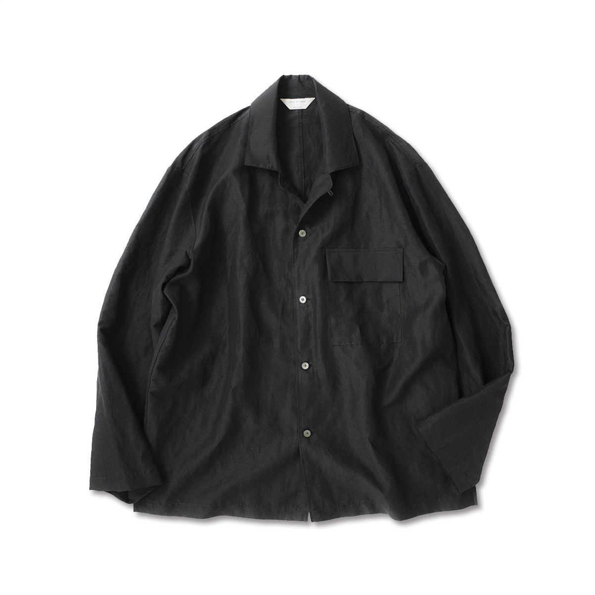 [STILL BY HAND] BL03211 OPEN COLLAR COVERALL &#039;BLACK&#039;