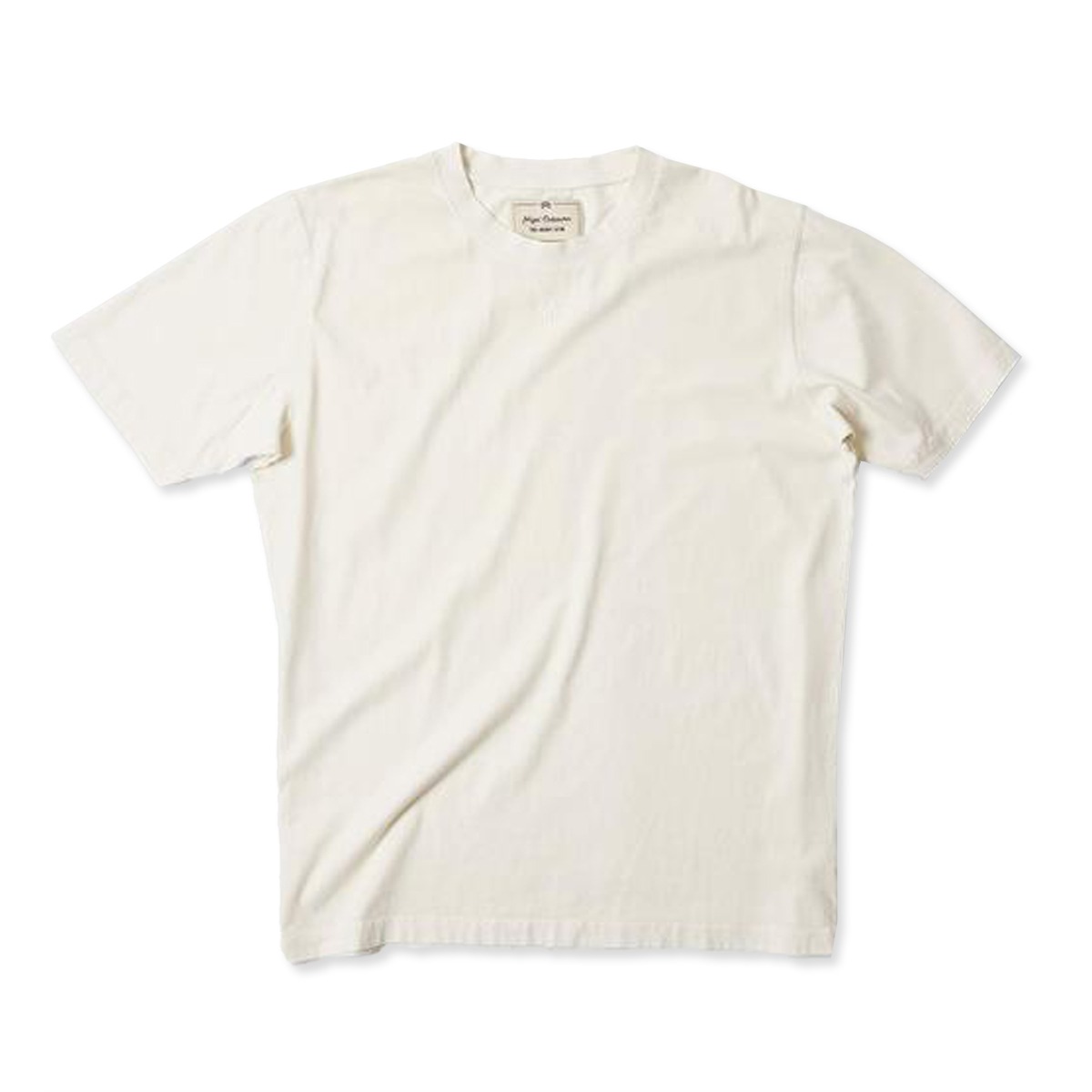 [NIGEL CABOURN] EMBROIDERED ARROW SHORT SLEEVE TEE &#039;NATURAL&#039;