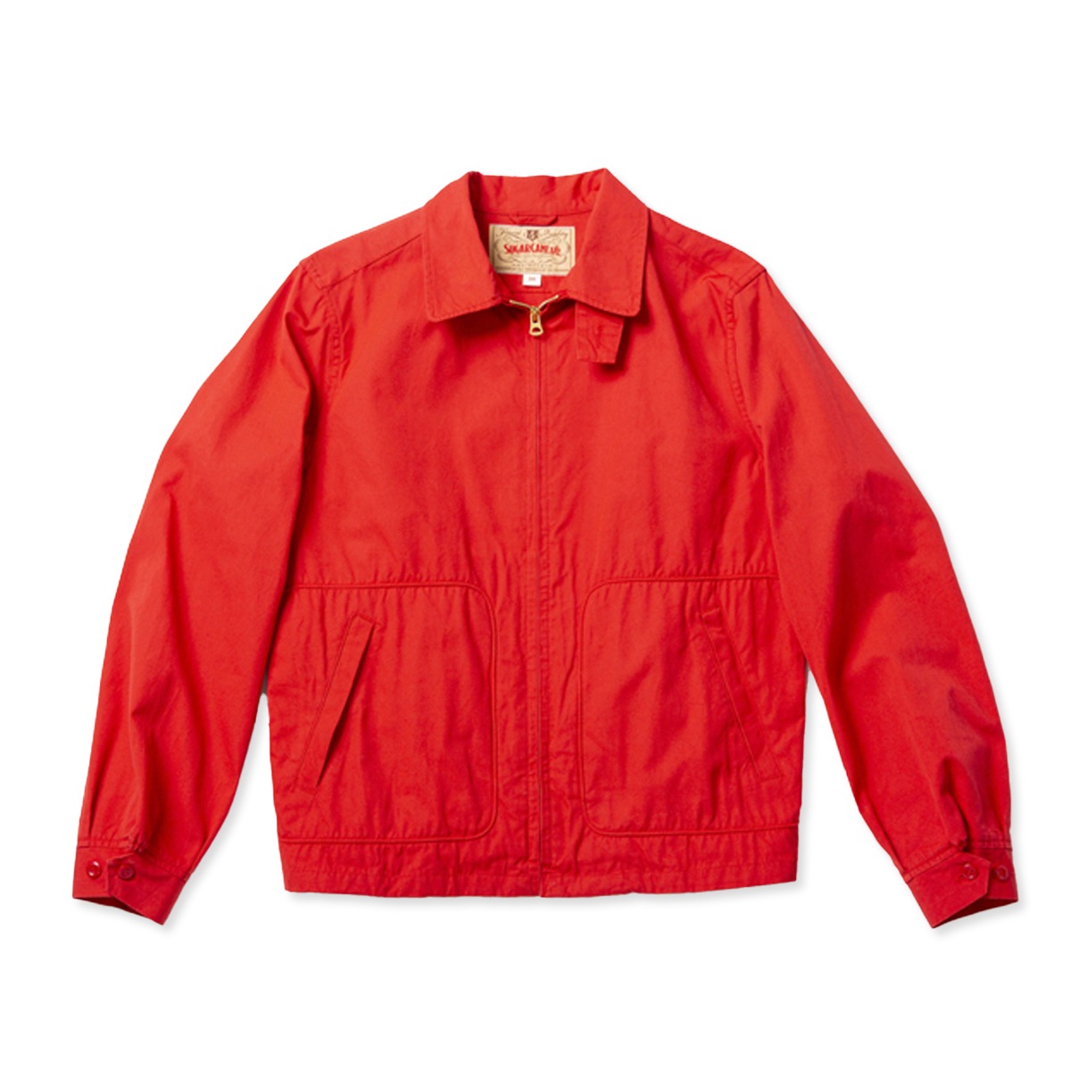 [SUGAR CANE] SC14355 COTTON WEATHER CLOTH SPORTS JACKET &#039;RED&#039;
