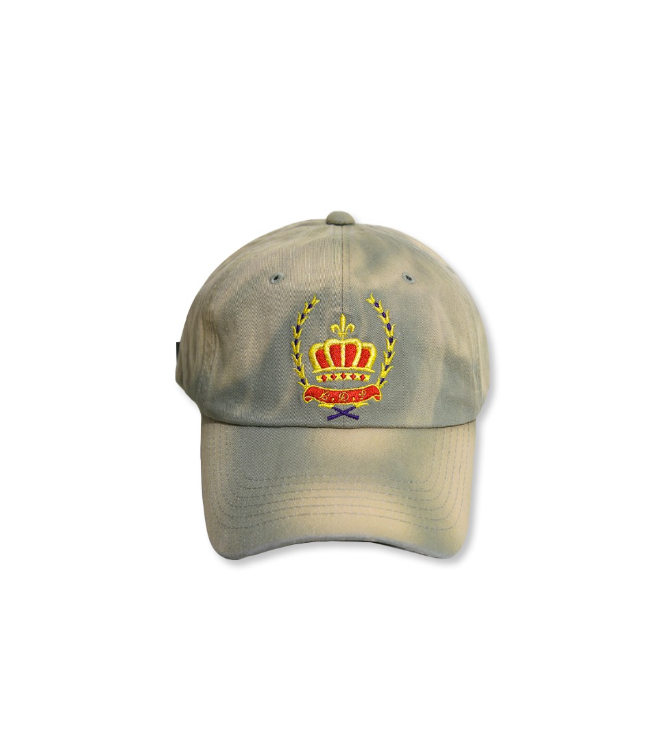 [BIRTHDAYSUIT]CROWN LOGO CAP&#039;OLIVE&#039;