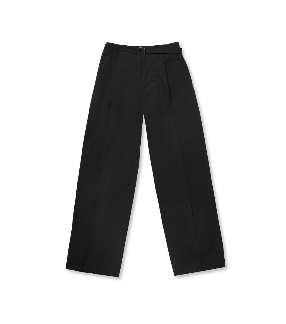 [AMOMENTO] BELTED TUCK PANTS&#039;CHARCOAL&#039;