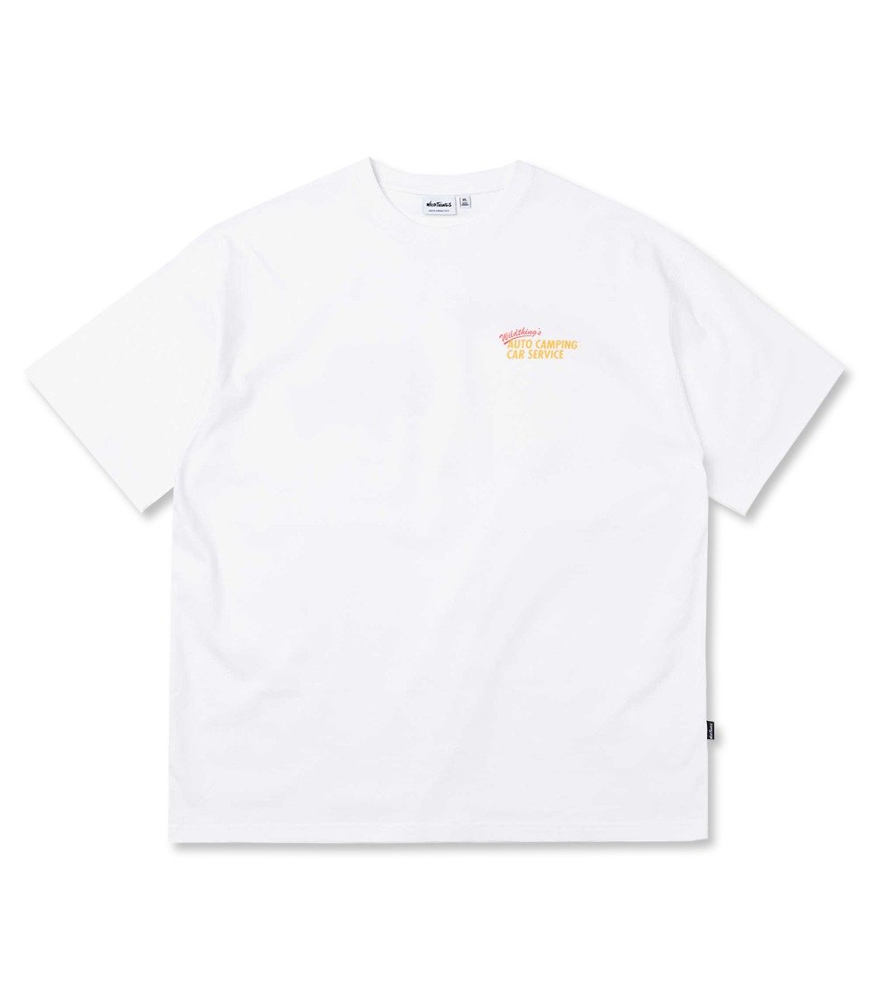[WILD THINGS] CAR SERVICE S/S TEE&#039;WHITE&#039;