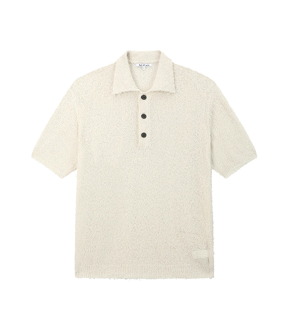 [ART IF ACTS]TAIL KNIT PIQUE SHIRT &#039;OATMEAL&#039;