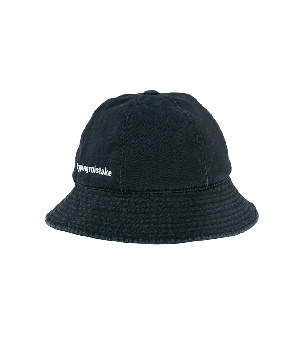 [TYPING MISTAKE] COTTON WASHED BUCKET HAT&#039;BLACK&#039;