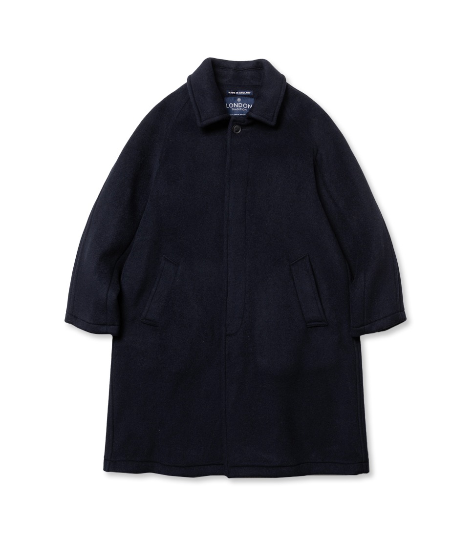 [LONDON TRADITION] MENS R06 FLY FRONT COAT &#039;NAVY SBB 130&#039;
