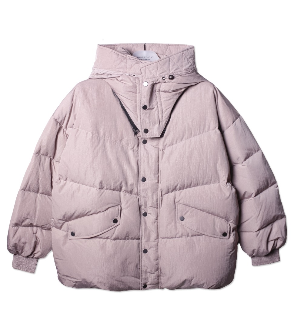 [HGBB STUDIO]BARENTS DOWN PARKA &#039;PINK DOLPHIN’