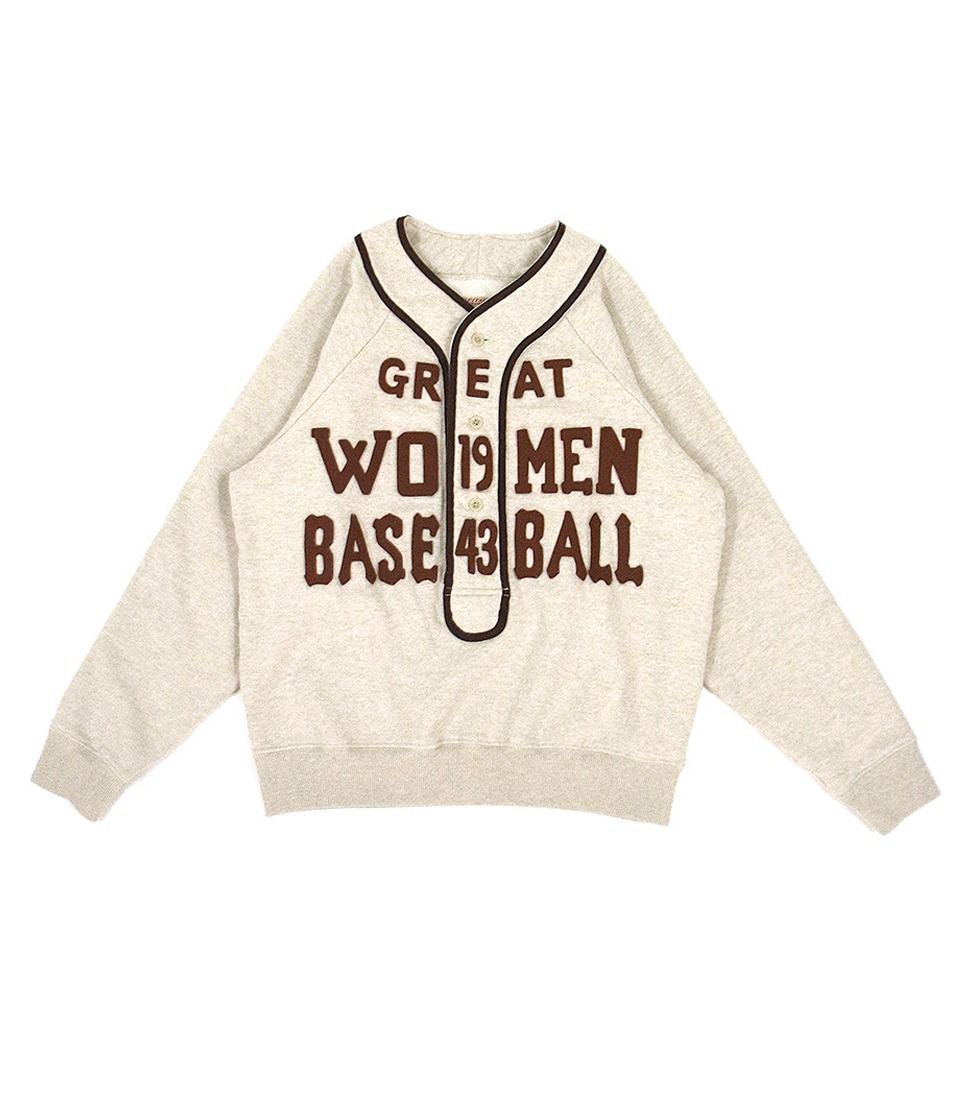 [KAPITAL]TOP JERSEY BASEBALL HENLY SWT (GREAT WOMEN)&#039;NATURAL&#039;
