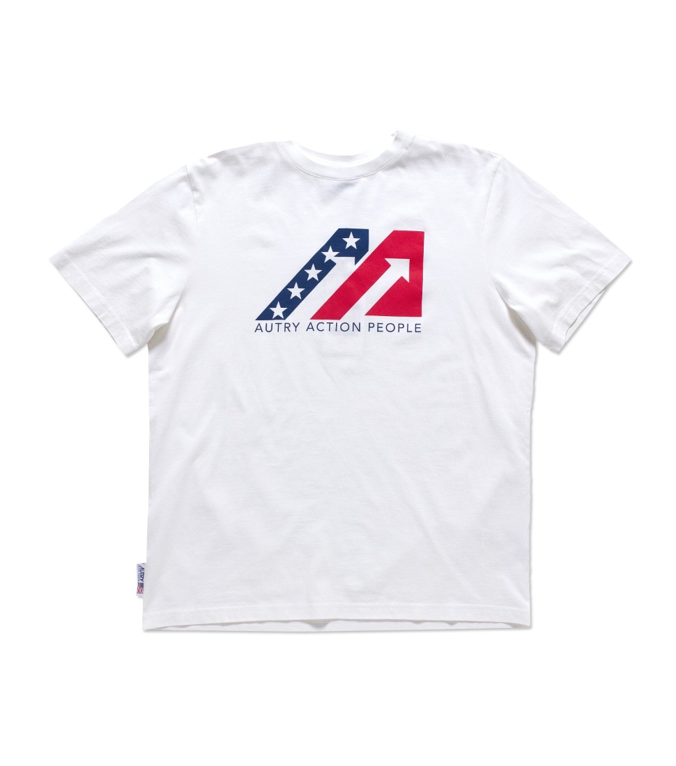 [AUTRY]T-SHIRT ICONIC MAN ACTION 1 &#039;WHITE&#039;