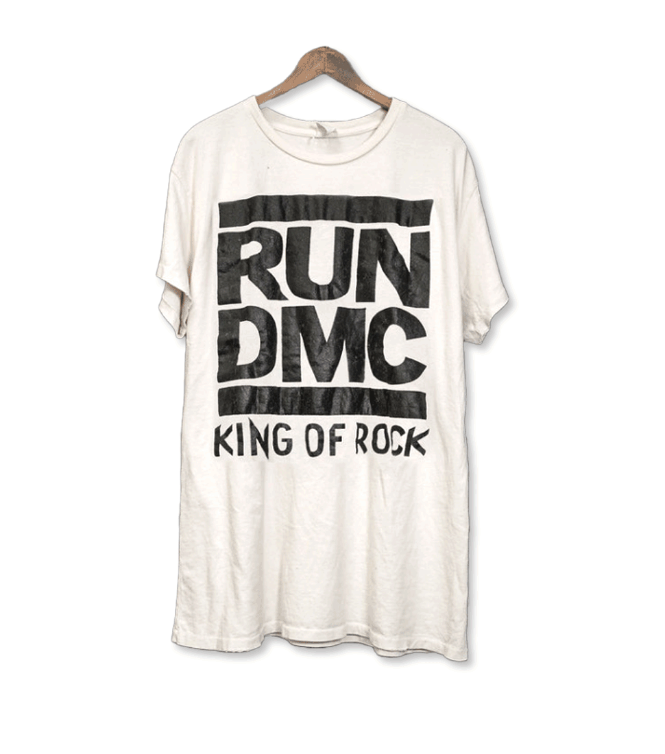 [MADEWORN]RUN DMC KING OF ROCK&#039;VINTAGE WHITE’