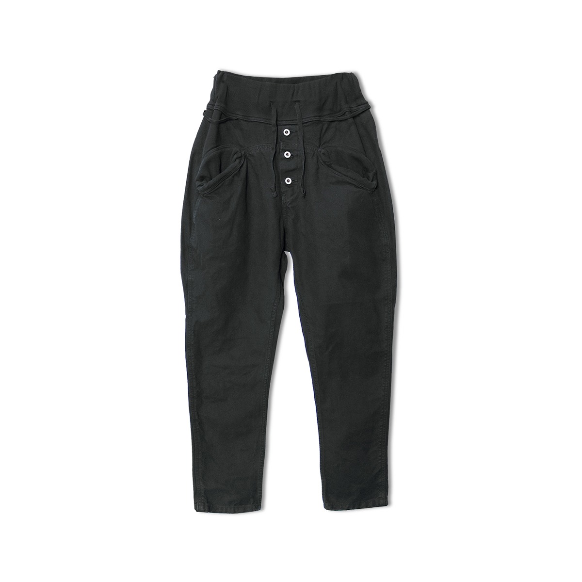 [KAPITAL] CANVAS SAROUEL NOUVELLE PANTS &#039;BLACK&#039;